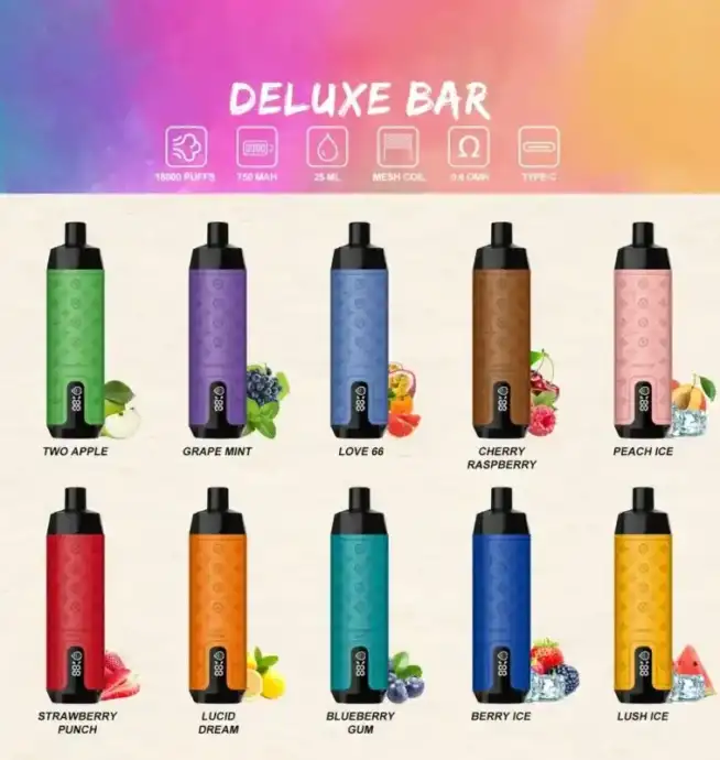 Aivono Deluxe Bar 18000 Puffs Disposable Vapes