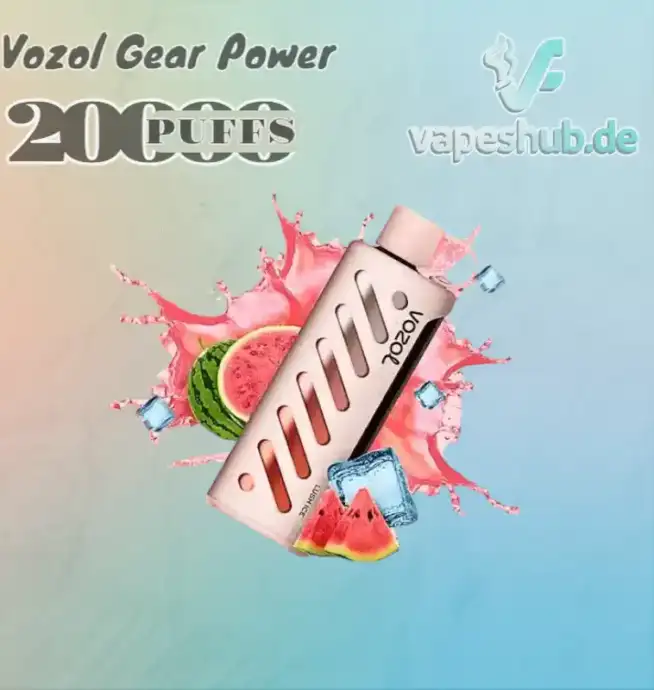 Der Vozol Gear Shisha 25000 Puffs Einweg-Vape mit Langlebigkeit und Vielseitigkeit