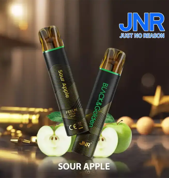 JNR BLACK & Golden 600+200 PUFF Disposable Vape