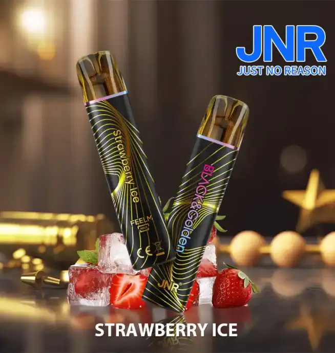 JNR BLACK & Golden 600+200 PUFF Disposable Vape