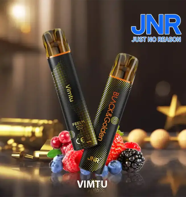 JNR BLACK & Golden 600+200 PUFF Disposable Vape