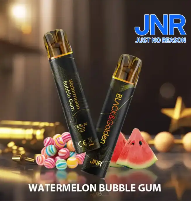 JNR BLACK & Golden 600+200 PUFF Disposable Vape