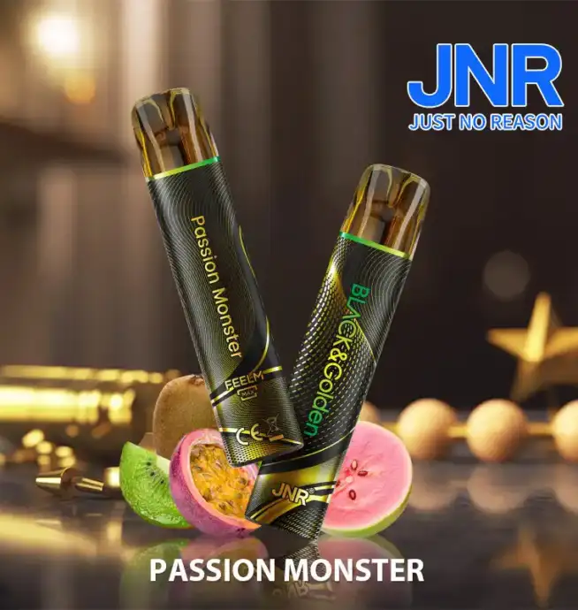 JNR BLACK & Golden 600+200 PUFF Disposable Vape