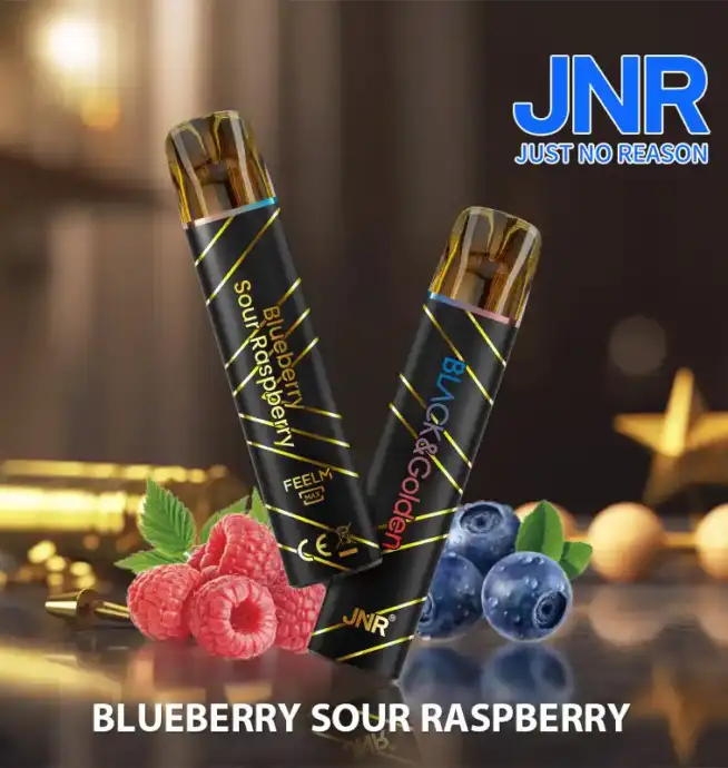 JNR BLACK & Golden 600+200 PUFF Disposable Vape