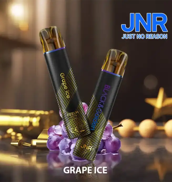 JNR BLACK & Golden 600+200 PUFF Disposable Vape