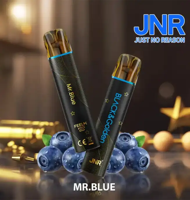 JNR BLACK & Golden 600+200 PUFF Disposable Vape