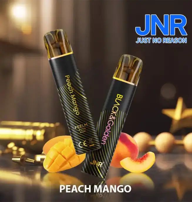 JNR BLACK & Golden 600+200 PUFF Disposable Vape