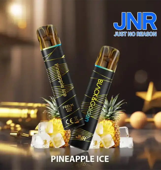 JNR BLACK & Golden 600+200 PUFF Disposable Vape
