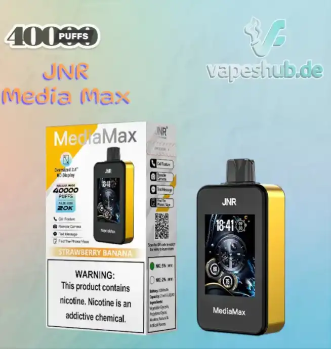 JNR VAPE Media Max 40000 Puffs Disposable Vape