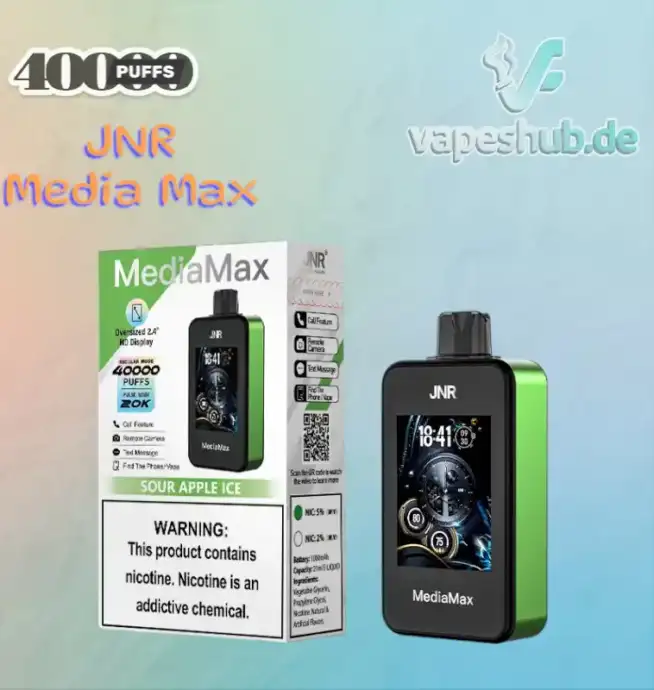 JNR VAPE Media Max 40000 Puffs Disposable Vape
