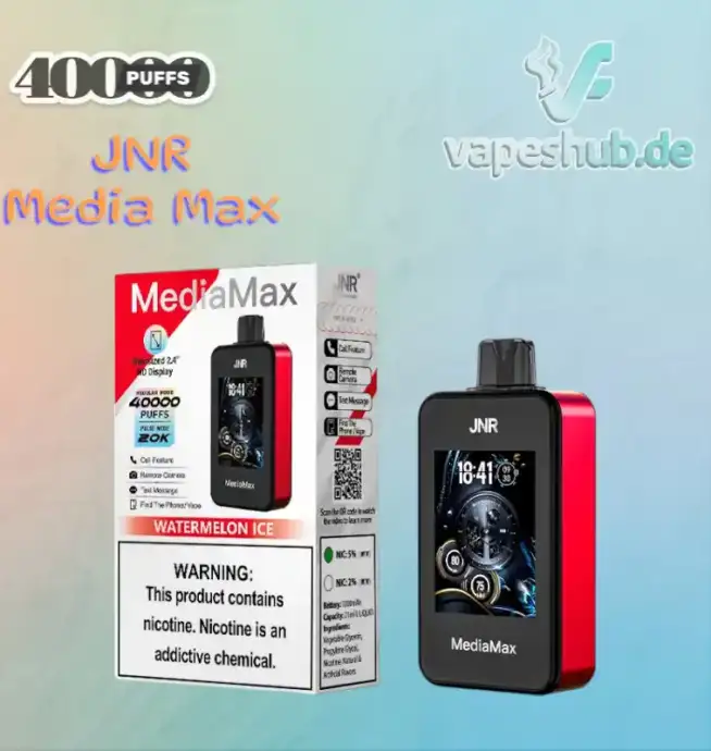 JNR VAPE Media Max 40000 Puffs Disposable Vape