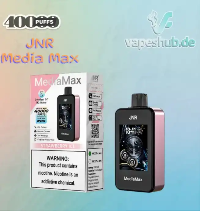 JNR VAPE Media Max 40000 Puffs Disposable Vape