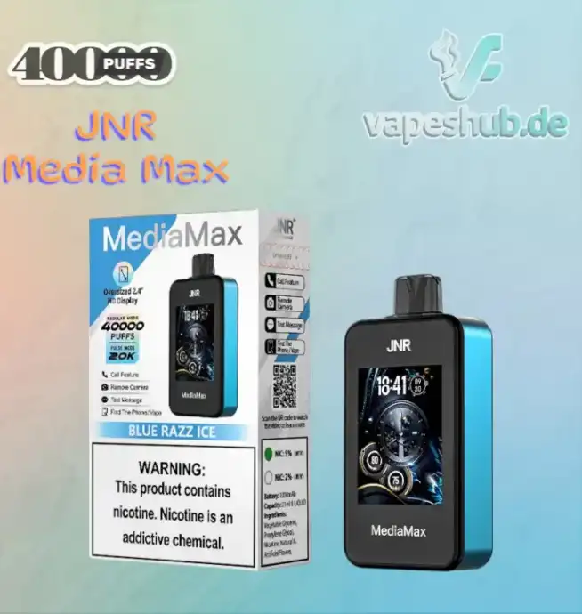 JNR VAPE Media Max 40000 Puffs Disposable Vape