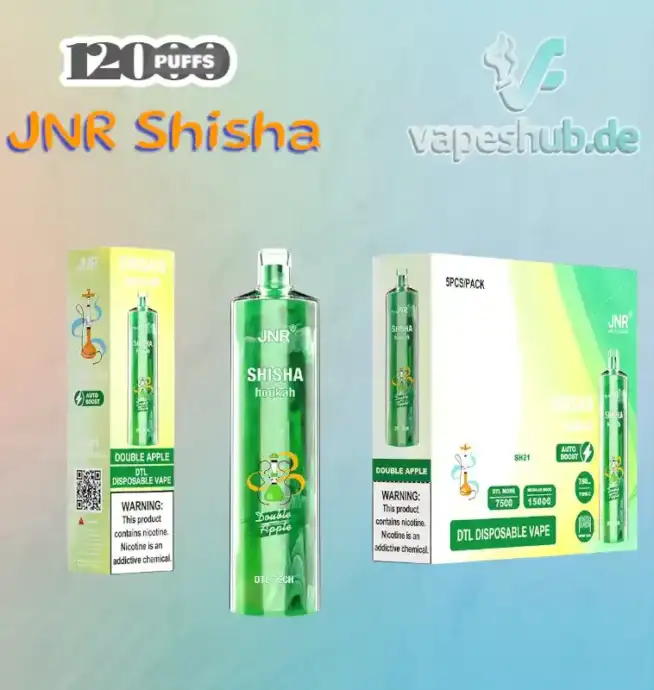 JNR VAPE Shisha 12000 Puffs Disposable Vape
