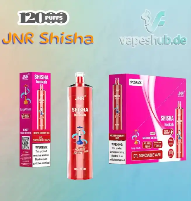 JNR VAPE Shisha 12000 Puffs Disposable Vape