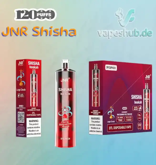 JNR VAPE Shisha 12000 Puffs Disposable Vape