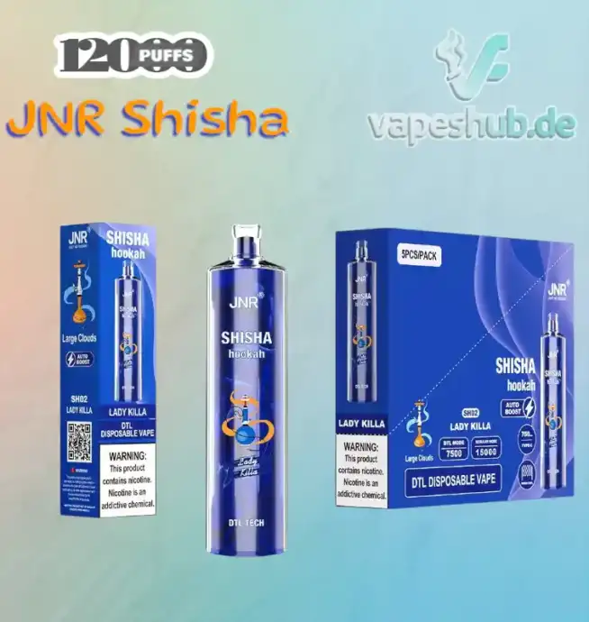 JNR VAPE Shisha 12000 Puffs Disposable Vape