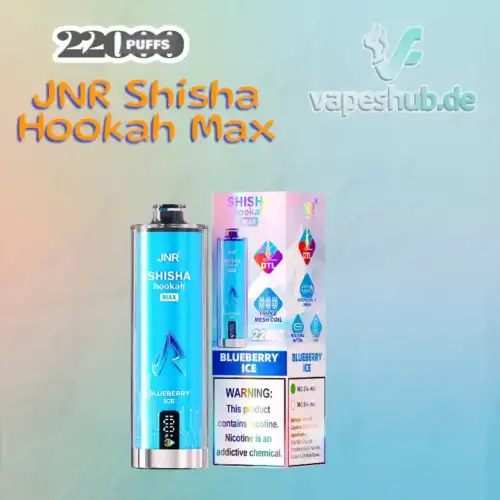 JNR VAPE Shisha Hookah Max 22K Puffs Disposable Vape