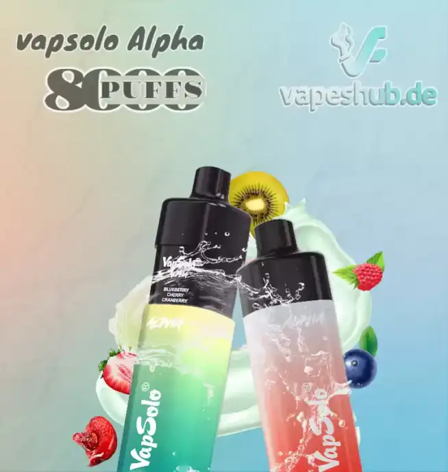VAPSOLO Alpha 8000 Puffs Einweg Vapes – Bild 2