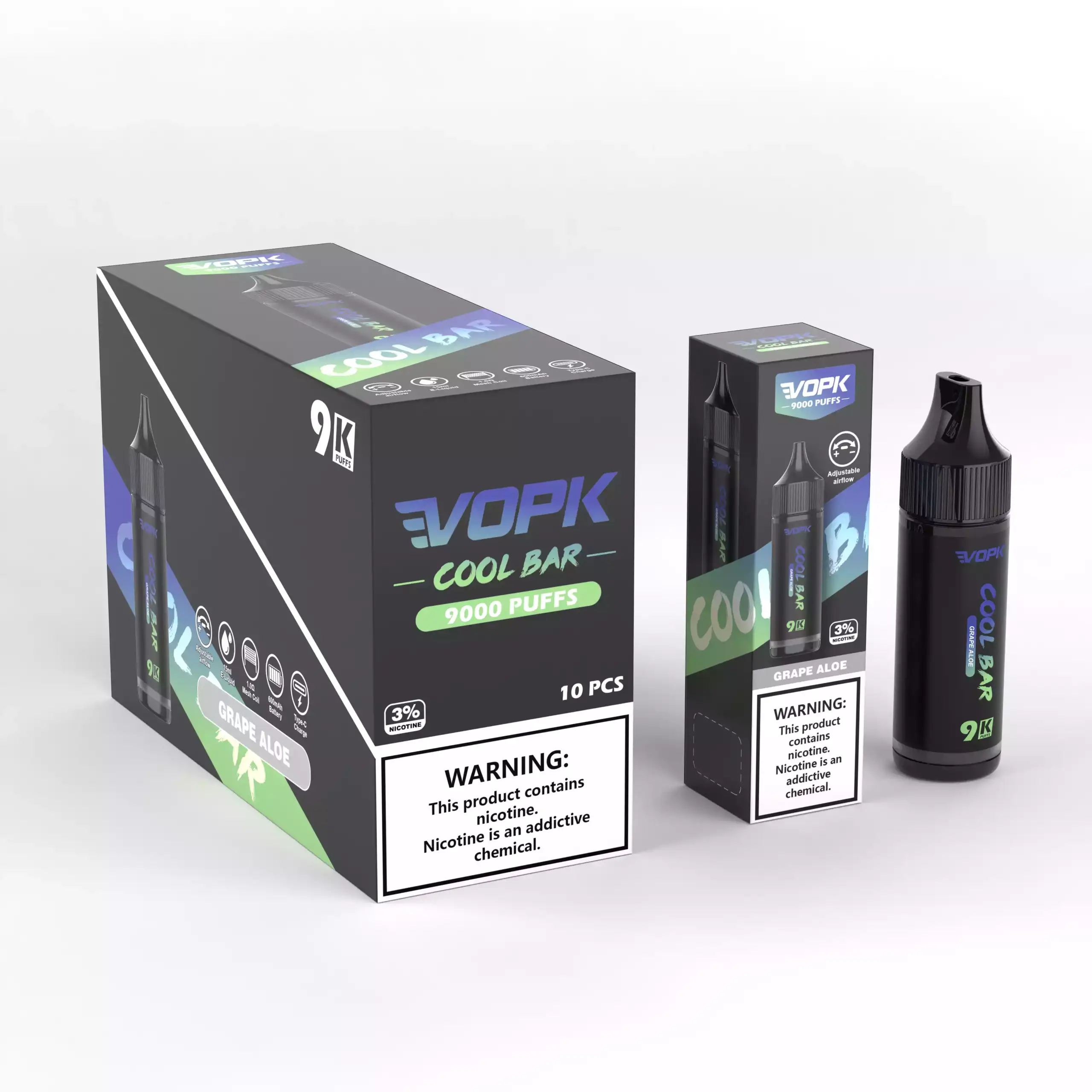 VOPK COOL BAR 9000 Puffs Disposable Vape