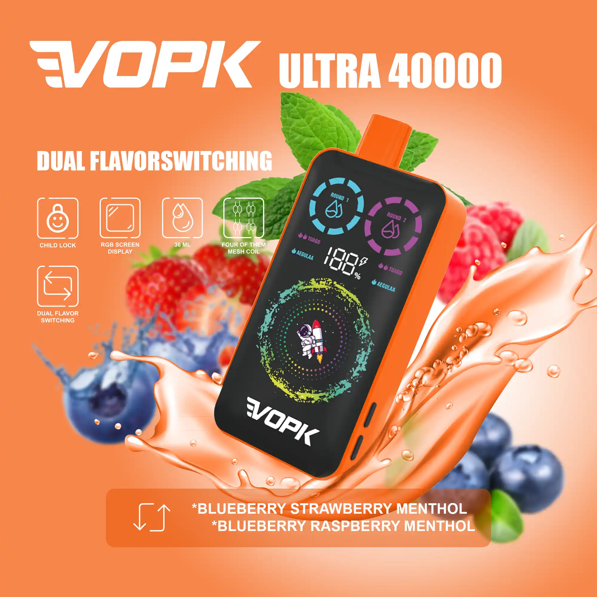 VOPK ULTRA 40000 puffs Disposable Vape