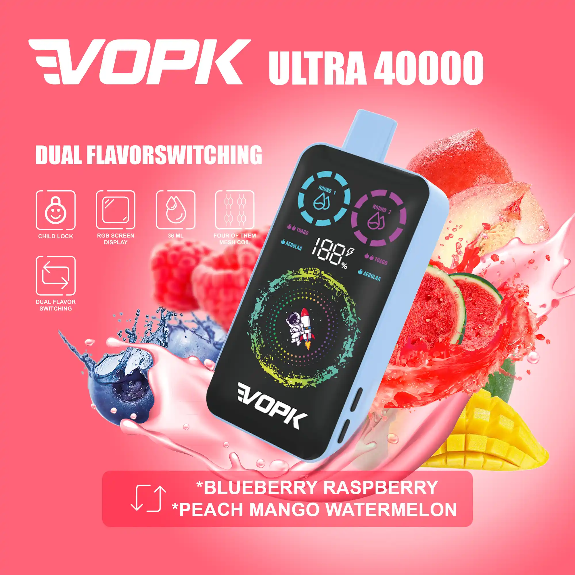 VOPK ULTRA 40000 puffs Disposable Vape