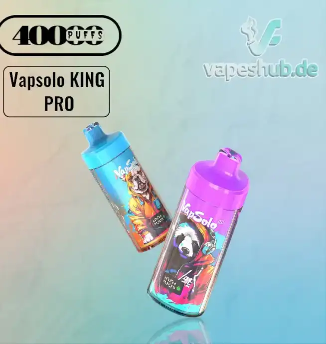 Vapsolo KING PRO 40000 Puffs – Ultimative Leistung und Geschmack in einem Einweg-Vape (1)