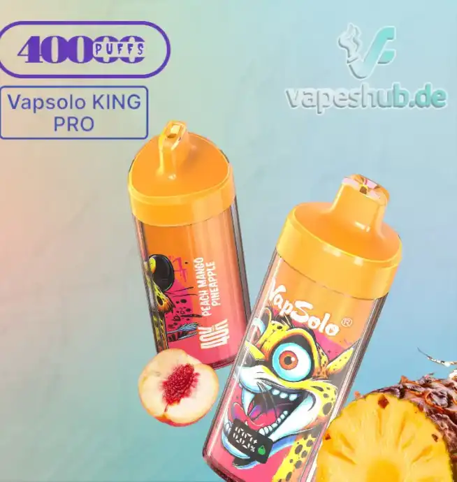 Vapsolo KING PRO 40000 Puffs – Ultimative Leistung und Geschmack in einem Einweg-Vape