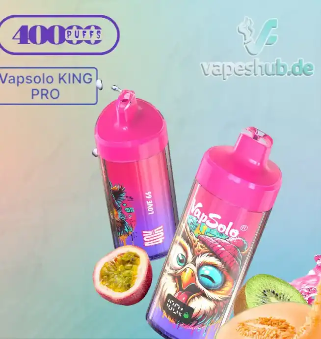 Vapsolo KING PRO 40000 Puffs – Ultimative Leistung und Geschmack in einem Einweg-Vape
