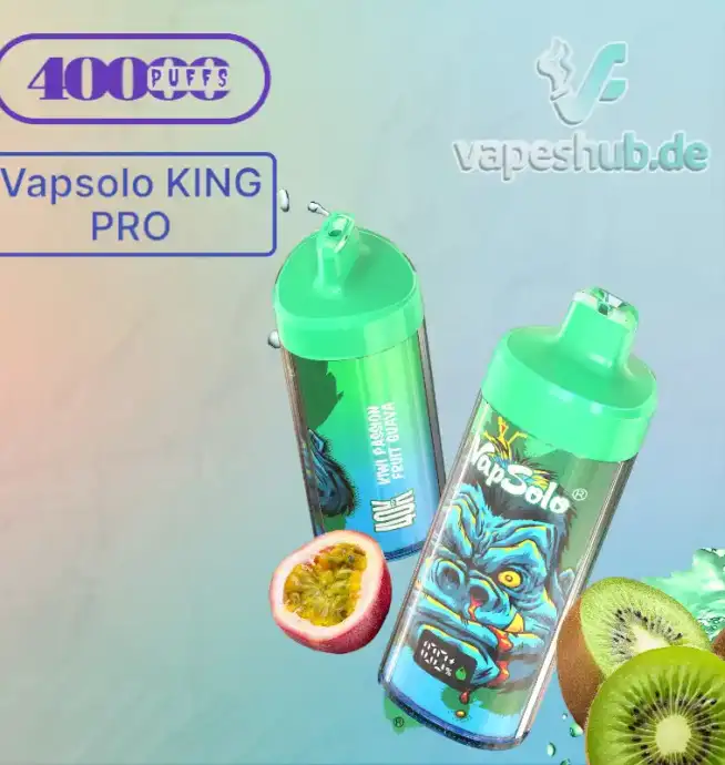 Vapsolo KING PRO 40000 Puffs – Ultimative Leistung und Geschmack in einem Einweg-Vape