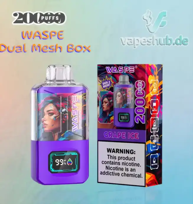 WASPE 20000 PUFFS Dual Mesh Box Disposable Vape