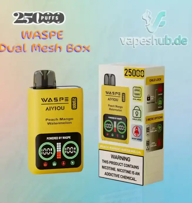 WASPE 25000 PUFFS Dual Mesh Box Disposable Vape