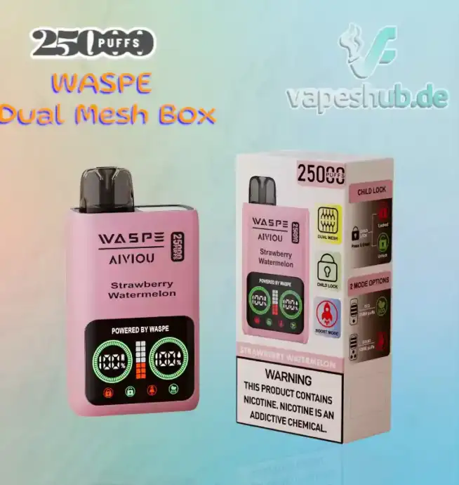 WASPE 25000 PUFFS Dual Mesh Box Disposable Vape