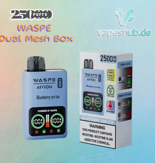 WASPE 25000 PUFFS Dual Mesh Box Disposable Vape