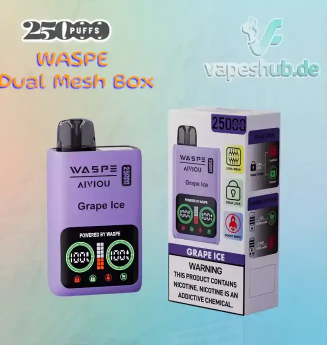 WASPE 25000 PUFFS Dual Mesh Box Disposable Vape