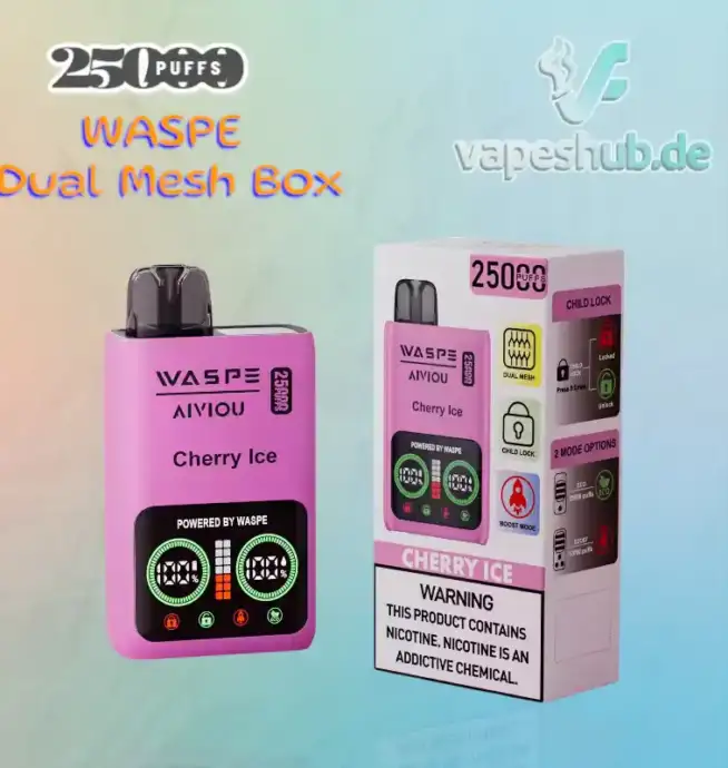 WASPE 25000 PUFFS Dual Mesh Box Disposable Vape