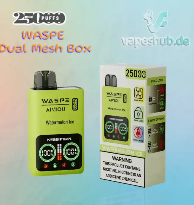 WASPE 25000 PUFFS Dual Mesh Box Disposable Vape