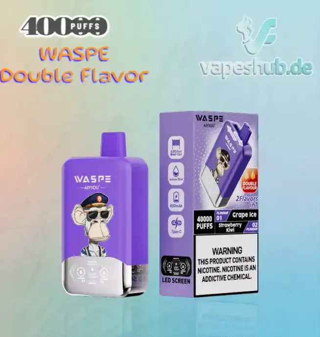 WASPE Double Flavor 40000 Puffs Disposable Vape