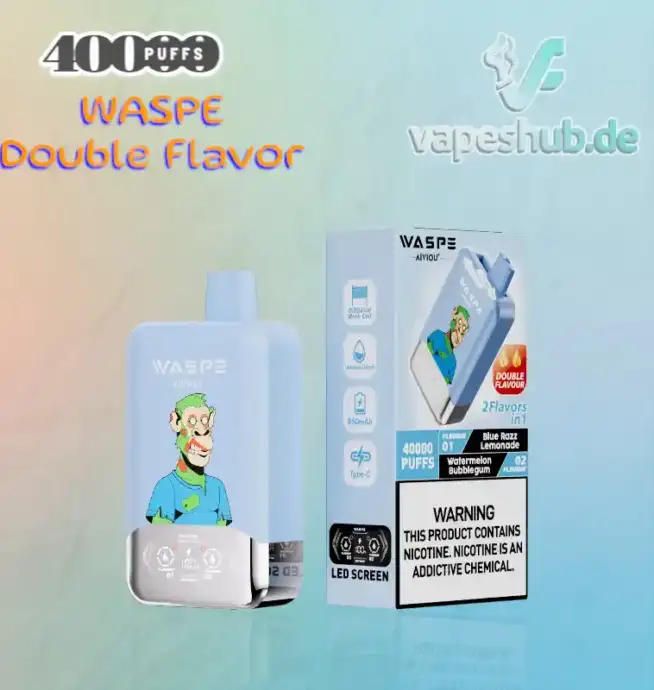WASPE Double Flavor 40000 Puffs Disposable Vape
