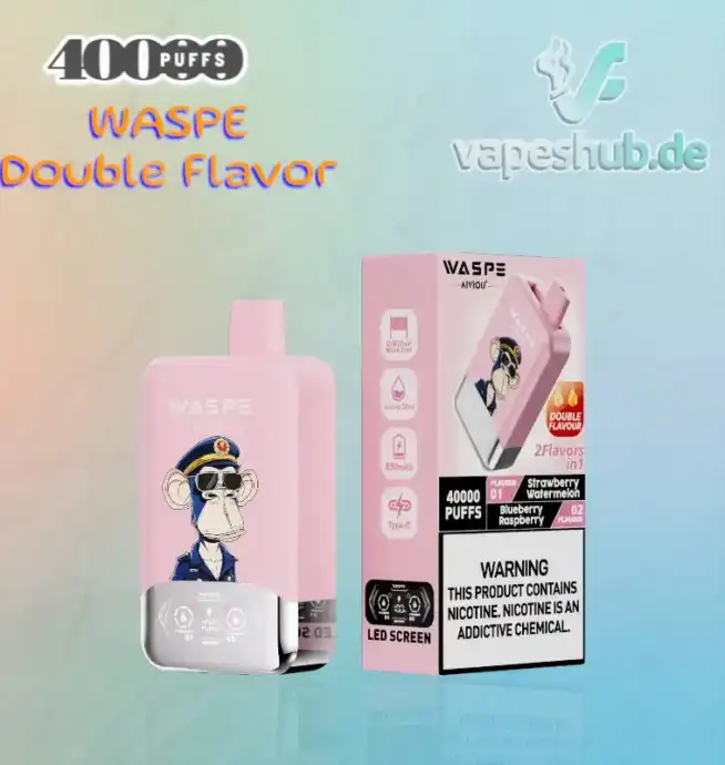 WASPE Double Flavor 40000 Puffs Disposable Vape