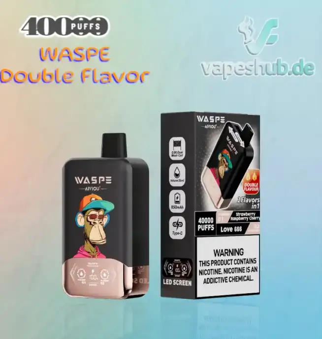 WASPE Double Flavor 40000 Puffs Disposable Vape