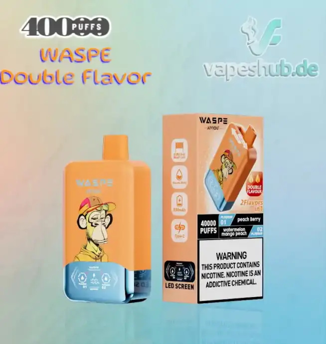 WASPE Double Flavor 40000 Puffs Disposable Vape