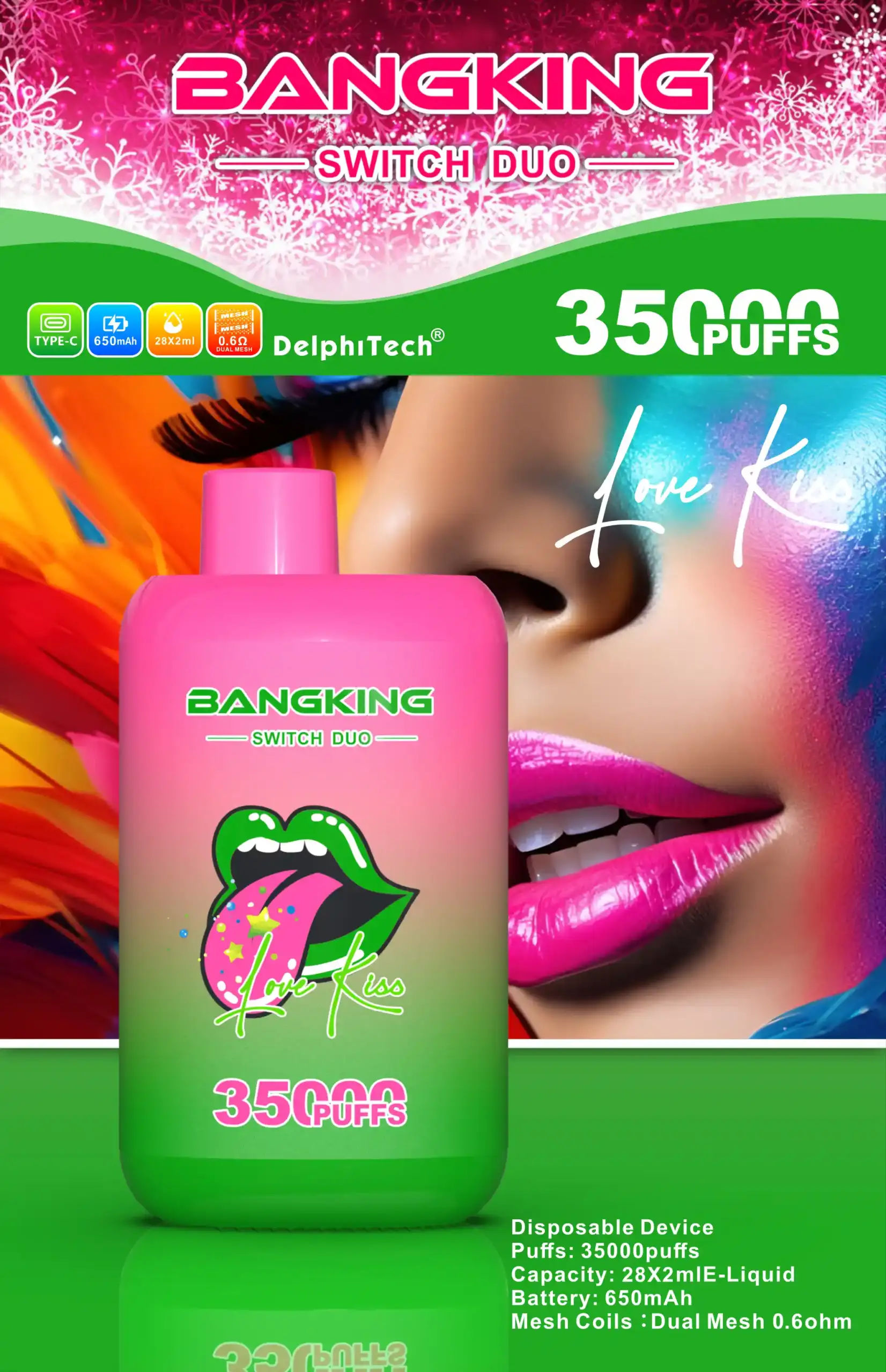 BANG KING 35000 PUFFS B35K DUO Disposable Vape