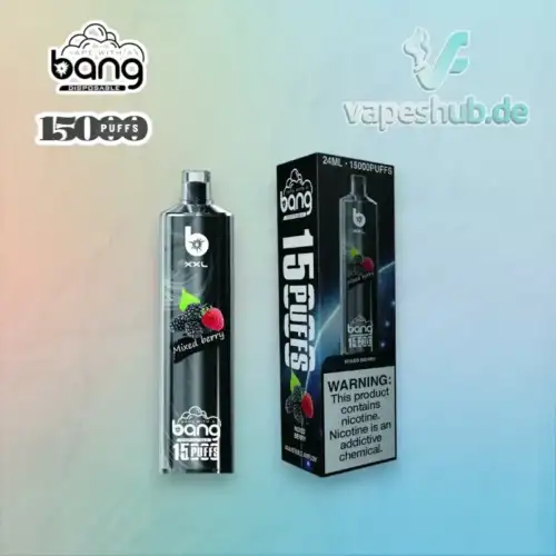 BANG TN 15000 XXL Puffs Disposable Vape bietet 25 ml Liquid