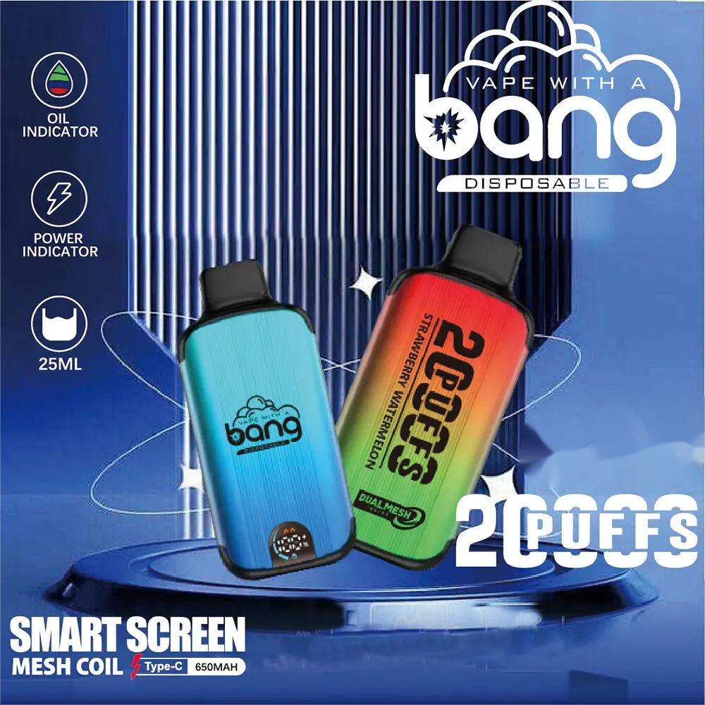 Bang 20000 Puffs Disposable Vape mit 28 ml Liquid