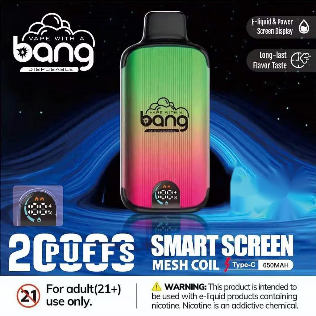 Bang 20000 Puffs Disposable Vape mit 28 ml Liquid