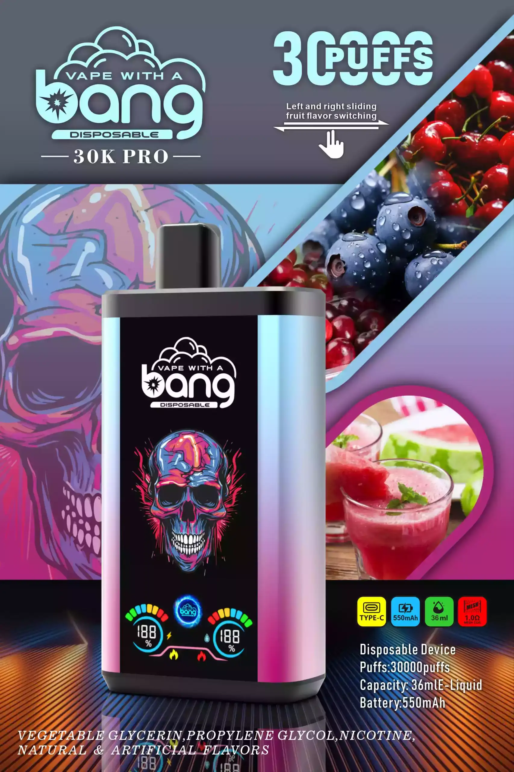 Bang 36000 Puffs Pro Disposable Vape 36 ml E-Liquid