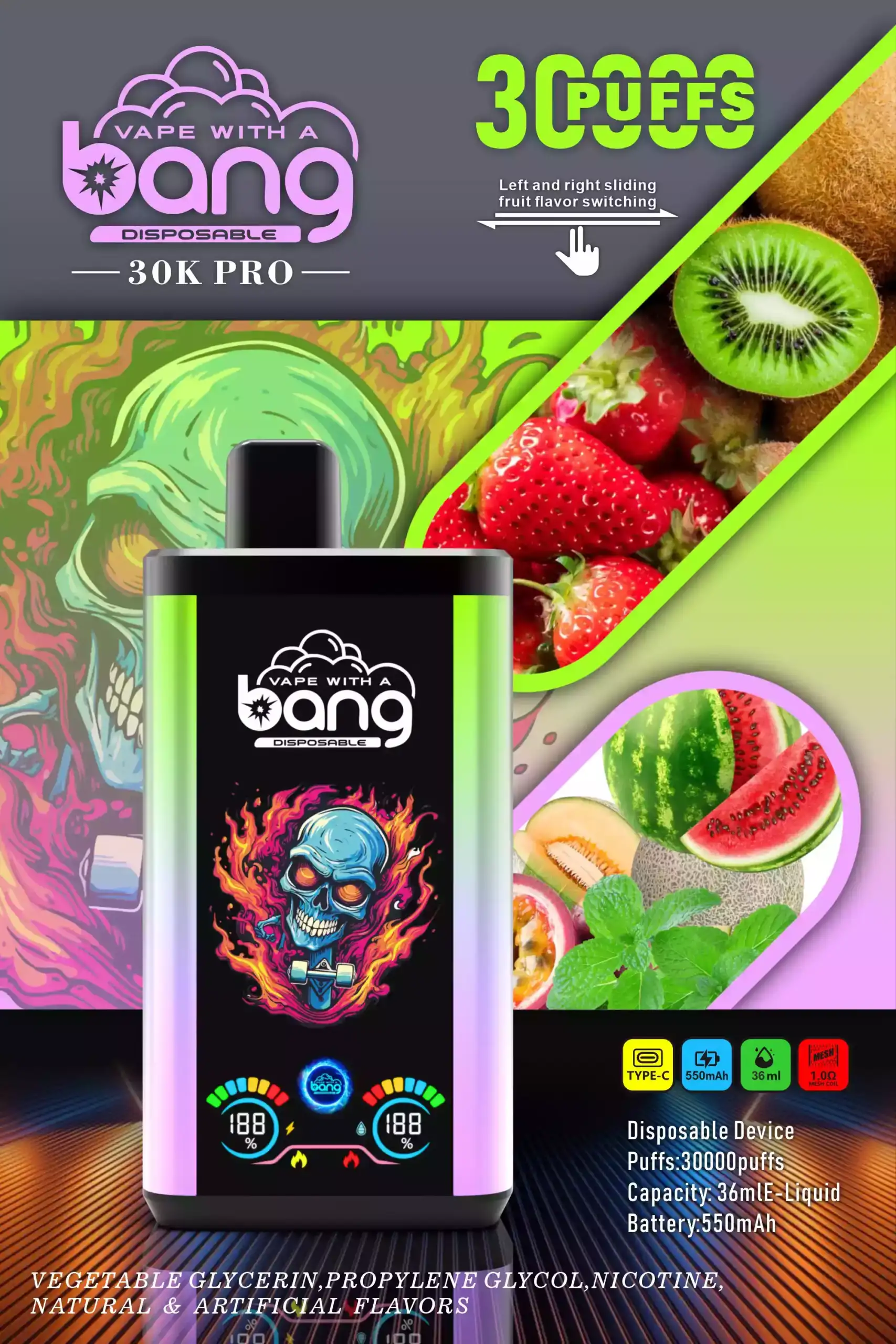 Bang 36000 Puffs Pro Disposable Vape 36 ml E-Liquid