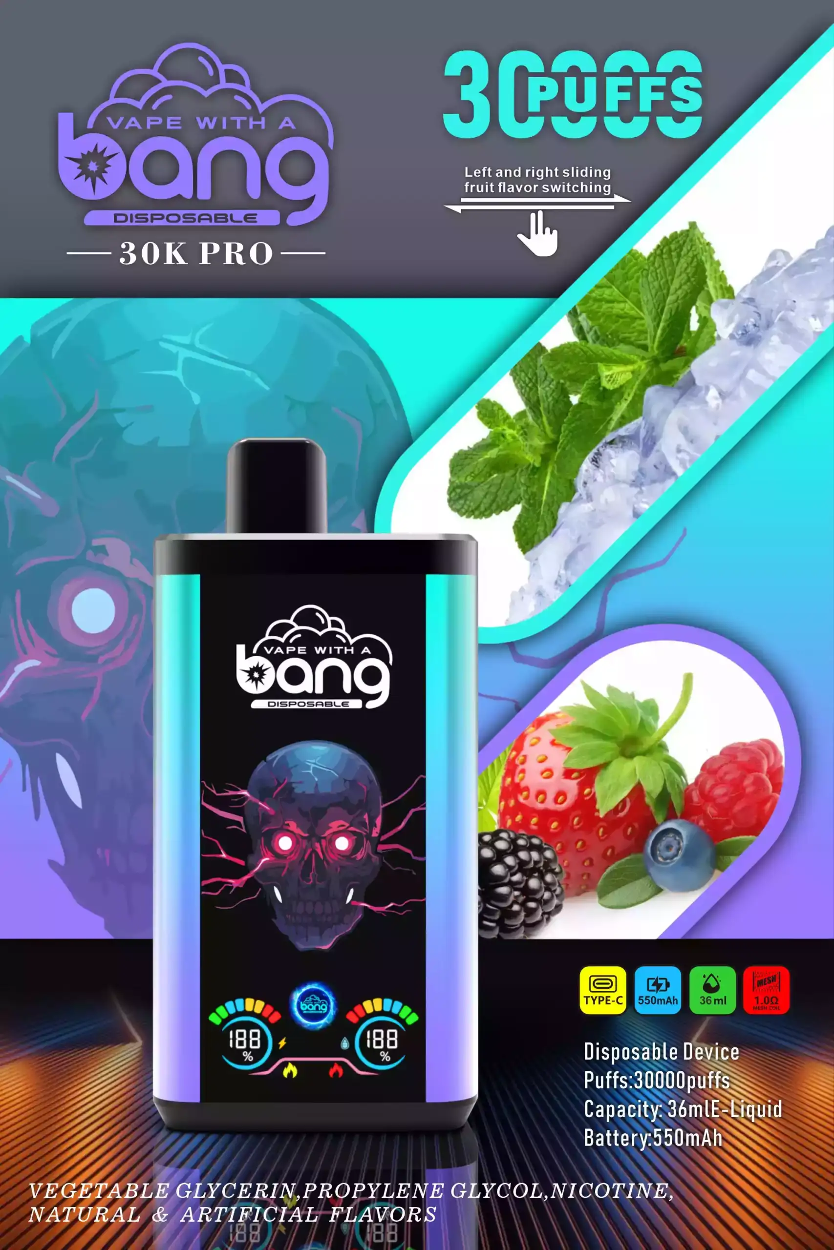 Bang 36000 Puffs Pro Disposable Vape 36 ml E-Liquid
