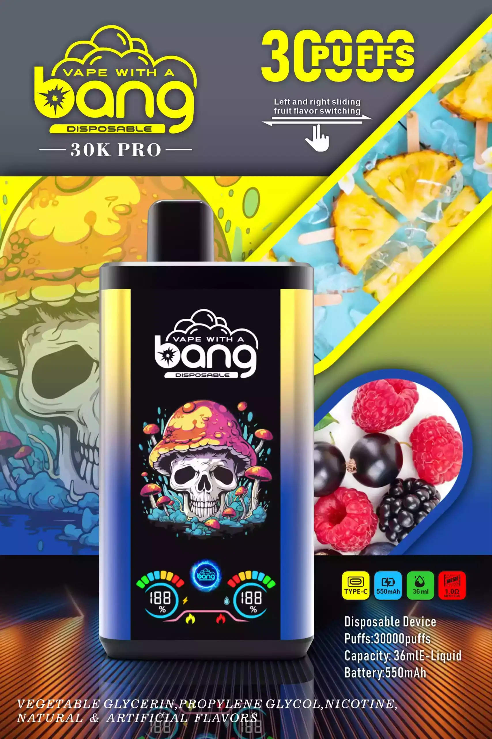 Bang 36000 Puffs Pro Disposable Vape 36 ml E-Liquid